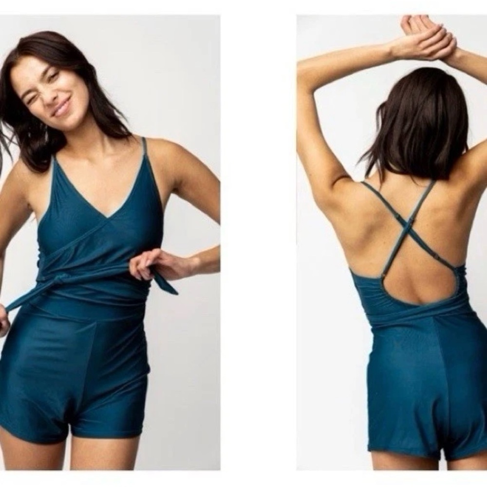 Nani Teal Swim Romper